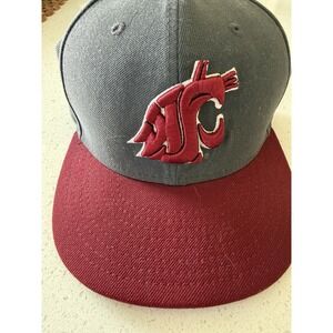 WASHINGTON STATE WSU COUGARS New Era COLLEGE BASEBALL HAT Fan Cap Flex Fit L/XL